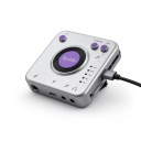 Přenosný audio adaptér USB-C A20 pro nahrávání hudby, zvukové rozhraní 24 bit/96 kHz s loopbackem, stříbrný, pro mobil, tablet a PC 3
