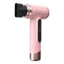 Přenosný bezdrátový fén na vlasy dobíjecí přes USB s nástavcem více rychlostí a teplot tichý studený i teplý vzduch výška 23,5 cm na cesty 1