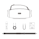 Přenosný Bluetooth reproduktor W-KING 70 W s bezdrátovým mikrofonem karaoke vodotěsný 42 h powerbanka 32,4 x 14,8 x 14,6 cm černý venkovní 2