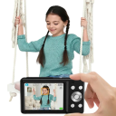 Přenosný fotoaparát 44 MP 9,8 × 5,8 cm 1080P HD 16× zoom Pevné ostření CMOS Stabilizace obrazu s mikrofonem 4