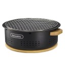 Přenosný gril na dřevěné uhlí Nerezová ocel Skládací kempingový BBQ gril Stolní gril na zahradu piknik cestování Outdoor Černá 6