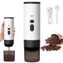 Přenosný kávovar na kapsle i mletou kávu s tlakem 15 bar baterií 2600 mAh a nabíjením USB-C s ohřevem na 90 °C a šálkem 120 ml na cesty 3