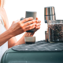 Přenosný kávovar WACACO Minipresso GR2 Ruční espresso bez elektřiny Nádržka 80 ml a tlak 18 barů Dvoustěnná konstrukce Na cesty a kempink 4