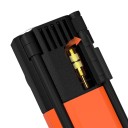 Přenosný kompresor do pneumatik 160 PSI Huštění 20 l/min Baterie 5200 mAh Displej a LED světlo Oranžový Do auta na kolo i motorku 2