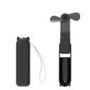 Přenosný mini ruční USB ventilátor s dobíjecí baterií 2000 mAh Powerbanka Funkce tichý provoz Letní osvěžení na cesty do kabelky 2