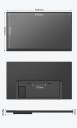 Přenosný monitor HGFRTEE 15,6" dotykový displej ADS-IPS 1920 x 1080 Full HD 300 cd/m² HDR10 USB-C a HDMI pro notebook, Xbox, PS4 / PS5 4