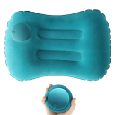 Prenosný nafukovací vankúš 43x28x10 cm Podpora krku a chrbta Cestovný vankúš s ventilom Ľahký skladný 120 g Relaxácia do lietadla 1