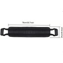Přenosný ošetřovatelský popruh pro pacienty a seniory bezpečnostní zvedací pomůcka 78 x 24 cm polyester s vypolstrováním černý pro přesun 3