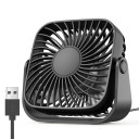 Přenosný stolní ventilátor 12,2x11,3x5,5 cm se 3 rychlostními stupni a naklápěcí hlavou pro pracovní stůl, ložnici i cestování 3