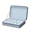 Přenosný úložný box na hodinky s 10 sloty na zip PU kůže s organizérem pro uložení kolekce a cestování s hodinkami 1