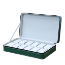 Přenosný úložný box na hodinky s 12 sloty na zip PU kůže s organizérem pro bezpečné uložení a cestování s hodinkami 1