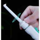 Přenosný ústní irigátor na kohoutek s nastavitelným tlakem vody 100 cm hadice 6 trysek 3 adaptéry úložný box bez nutnosti napájení 2