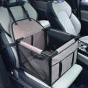Přepravní box pro psy a kočky do auta 39 x 39 x 28 cm Bezpečnostní sedačka s popruhy Pevná konstrukce Síťované stěny 6