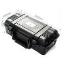 Přepravní kufr na nářadí Nárazuvzdorný a prachotěsný 305 x 165 x 105 mm Plast s vytrhávací pěnou Černá Na přístroje fotoaparát i drobné nářadí 3