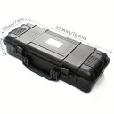 Přepravní kufr na nářadí Nárazuvzdorný a prachotěsný 430 x 195 x 105 mm Plast s vytrhávací pěnou Černá Na přístroje fotoaparát i drobné nářadí 3