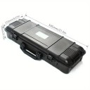 Přepravní kufr na nářadí Nárazuvzdorný a prachotěsný 545 x 210 x 105 mm Plast s vytrhávací pěnou Černá Na přístroje fotoaparát i drobné nářadí 3
