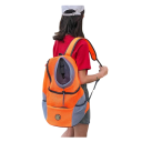 Prepravný batoh pre psov 7–12 kg s priedušnou sieťovinou, vnútornou karabínou a nastaviteľnými popruhmi, veľkosť L, 40 x 24 x 50 cm, na výlety 2
