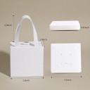 Presentask för smycken med handtag i väskstil, presentationsbox med lock och inlägg för örhängen och ringar 9