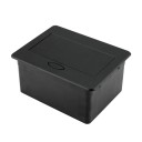 Presente a scomparsa 1× EU + 2× USB A + 1× USB C 153 × 117 mm copertura in alluminio 250 V con estrazione lenta per piano di lavoro 6