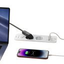 Presente da tavolo integrato EU 2x AC con 2x USB-A + 2x USB-C PD20W Ricarica rapida cavo 2m 16A 100–240V Presa di alimentazione incassata 6