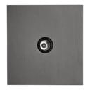 Presente TV da parete in metallo, standard EU, pannello 86 × 90 mm in acciaio inossidabile, grigio, per collegamento TV in casa e in ufficio 1