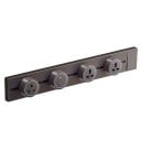 Presina a binario con interruttore 50 cm, barra a muro 8000 W, 250 V / 32 A, alluminio, retroilluminazione a LED, nera, per cucina e ufficio 3