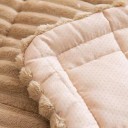 Prešívaná teplá podložka na pohovku protiskluzová 60 x 60 cm flanelový poťah na sedačku i kreslo ochrana proti chladu na zimu i jeseň 8