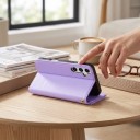 Prešívané knižkové puzdro na Samsung Galaxy A17 Odolné Kapsa na zips Kapsy na karty Magnetické zatváranie Odepínacie pútko na zápästie Obal 5