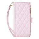 Prešívané knižkové puzdro na Samsung Galaxy A26 Odolné Kapsa na zips Kapsy na karty Magnetické zatváranie Odepínacie pútko na zápästie Obal 8