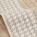 Prešívaný poťah na pohovku Protiskluzový 110 x 210 cm Vzor houndstooth Ochranný prehoz na sedačku a gauč do obývacej izby 9