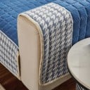 Prešívaný poťah na pohovku Protiskluzový 110 x 210 cm Vzor houndstooth Ochranný prehoz na sedačku a gauč do obývacej izby 18