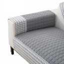 Prešívaný poťah na pohovku Protiskluzový 70 x 70 cm Vzor houndstooth Ochranný prehoz na sedačku a kreslo do obývacej izby 9