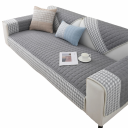 Prešívaný poťah na pohovku protiskluzový 90 x 180 cm vzor houndstooth ochranný prehoz na sedačku a gauč pre obývací izbu 11