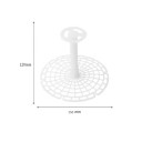 Pressa in plastica per barattolo per la fermentazione e la conservazione delle verdure 15 cm a reticolo bianca 4