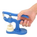 Pressa per chiusura casse orologio con set di 12 attacchi in nylon da 18–52 mm e attacco a farfalla 4