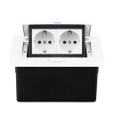 Presso a scomparsa 2× EU 153 × 117 mm pannello in lega di alluminio con pulsante di estrazione lenta per piano di lavoro 6