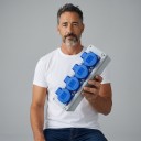 Presso da esterno multifunzionale impermeabile con coperchi, 4 prese EU, 220 V, 16 A, plastica ABS, grigia, per casa, giardino e ricarica auto 5