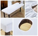 Prestieradlo na masážne lehátko 190 x 70 cm 100% polyester Elastický ochranný potah SPA Wellness Kozmetika Ľahká údržba 2
