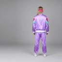 Převlek retro tepláková souprava pro dospělé Lesklá bunda na zip a kalhoty Polyester Styl 80. let Na párty a karneval 10