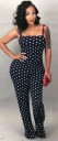 Prickig jumpsuit för dam A2062 8