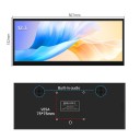 Přídavný monitor 12,3" IPS HD 1920 x 720 s HDMI a USB-C i reproduktory Rozšířený displej s VESA Černý Do PC i ke konzoli pro monitoring 3
