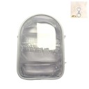 Priehľadná cestovná taštička s príveskom 15×10,5×5 cm PVC na organizáciu kozmetiky, drobností a hygienických potrieb 8