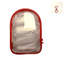 Priehľadná cestovná taštička s príveskom 15×10,5×5 cm PVC na organizáciu kozmetiky, drobností a hygienických potrieb 3