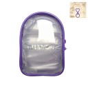 Priehľadná cestovná taštička s príveskom 15×10,5×5 cm PVC na organizáciu kozmetiky, drobností a hygienických potrieb 2