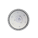 Priemyselné LED závesné svietidlo 200W 28 cm hliníkové teplá biela 165–265V kruhové osvetlenie pre haly a dielne 1