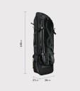 Priestranný batoh na dlhé plutvy a potápačské vybavenie pre harpunu 109 x 27 x 28 cm vodeodolný čierny na freediving a lov rýb 4