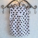 Prikket tanktop og shorts til piger L1453 3