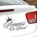 Princess On Board Car Sticker 4