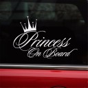 Princess On Board Car Sticker 6