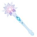 Princess Snow Wand 34 x 14 x 4 cm Light-Up Fairy Wand with Sound Battery-Operated Snowflake Children's Toy 7